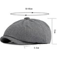 thumbnail image 2 of CoCopeaunts Beret Hat Classic Warm Winter Hat Solid Octagonal Newsboy Cap Vintage Artist Painter Ivy Hat Paperboy Hat, 2 of 7