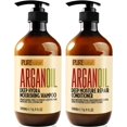 thumbnail image 1 of Argan Oil Shampoo and Conditioner Set - Sulfate Free Moroccan Care with Keratin - For Curly, Straight, Dry and Damaged Hair - Moisturizing, Hydrating, Anti Frizz Salon Technology, 1 of 1