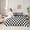 Black White, variant on Manfei Girly Orange Minimalst Bedding Comforter Set 7pcs, Stripes Ombre Queen Bedding Sets, Abstract Geometric Reversible Queen Sheet Sets, Lightweight Room Decor