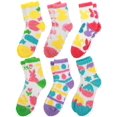 thumbnail image 1 of Calcetines peludos con forma de huevos de conejo de Pascua, 6 pares, para mujeres y niñas, 1 of 6