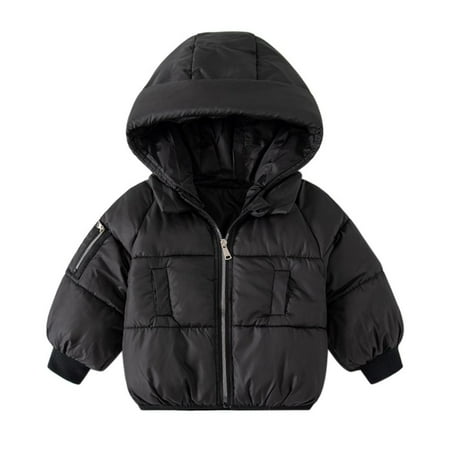

Yuanyu Toddler Little Girl Boy Thick Down Coat Warm Hooded Puffer Jacket
