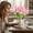C, variant on Artificial Morning Glory Flowers Lifelike Fake Bendable Flower Stems, 12.9In Fade Resistant Maintenance Free Floral Sprigs, for Living Room Office Tabletop Wedding Indoor Home Decoration Gift