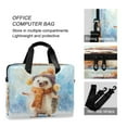 thumbnail image 4 of 16" Laptop Briefcase for Work Travel Laptop Shoulder Bag Carrying Handbag Laptop Case Cute Hedgehog in Hat, 4 of 8