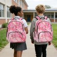 thumbnail image 5 of Whosucclay Cherry Blossom Marble Design 17 Inch Primary School Backpacks, Kids Backpack for Boys Girls, Multi Storage Pockets Stylish Bookbag for High School, 5 of 8