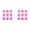 AK*2, variant on Bead Peg Board 2.6mm 52 Pegs - Fuse Beads Square Board for Craft Patterns - DIY Bead Art Template - 2 Pack Pink