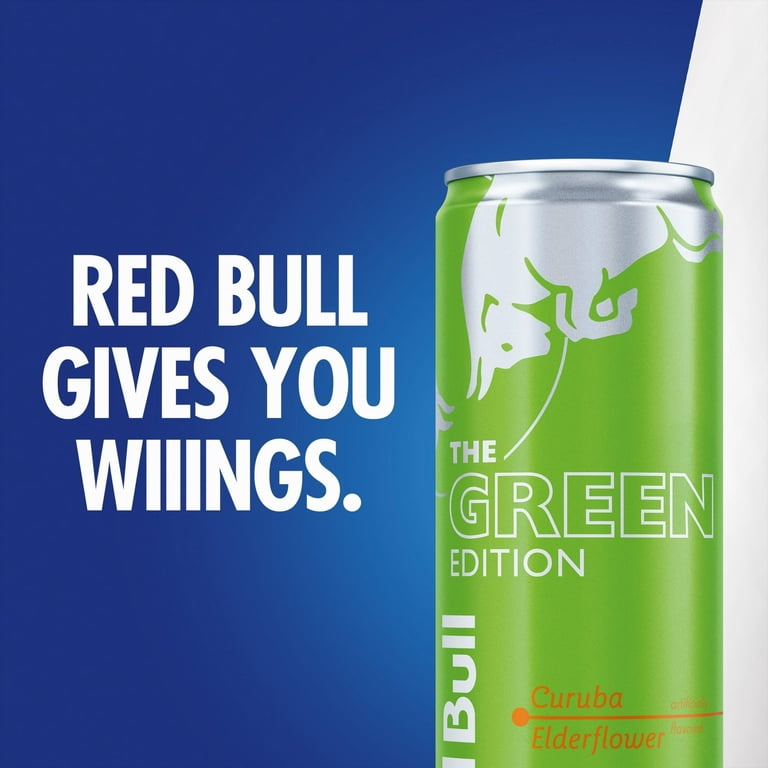 Red Bull Green Edition Energy Drink, Curuba Elderflower, 12 fl. oz