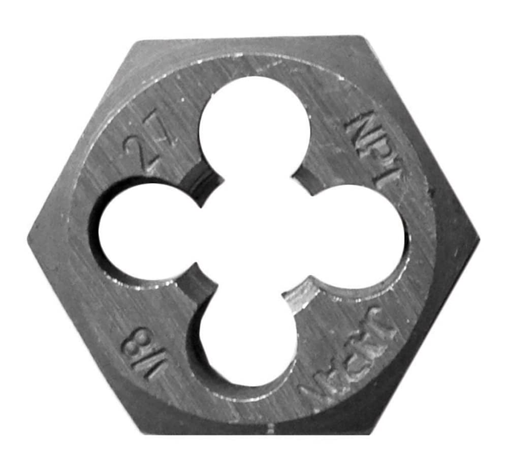 Century Drill & Tool 96301 Hexagon Pipe Die, 1/8-27 NPT