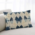 thumbnail image 2 of Blue Ethnic Throw Pillow Cover 24 x 36 Inch Decorative Pillow Cover Vintage Shabby Abstract Chic Geometric Art Lumbar Pillowcase Seasonal Rectangle Cushion Case for Couch Sofa Bed Living Room, 2 of 7