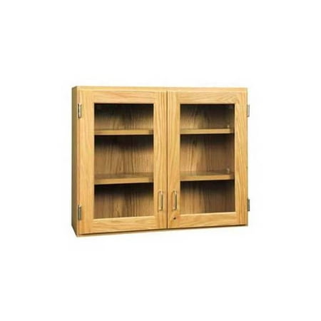 Glass Double Door Wall Cabinet (30 in. W (120 lbs.))