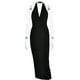 thumbnail image 5 of Vestido halter para mujer Vestido largo con cuello en V profundo Sin mangas Slim Fit Clubwear Ropa FLhrweasw Nuevo, 5 of 7