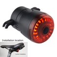 thumbnail image 1 of QJUHUNG 1 Set Of USB Rechargeable Bicycle Tail Light - LED Smart Brake Sensor - Perfect For MTB & Road Bikes, 1 of 7