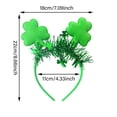 thumbnail image 2 of St Patrick's Day Headband for Women Festive Irish Party Hair Accessory St Patrick's Day Decorations, 2 of 7