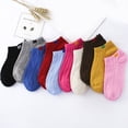 thumbnail image 2 of 1 Pair Cotton Socks Female Invisible Cute Non-slip College Style Socks Breathable Sock Comfort Material Anti-slip Design, 2 of 7