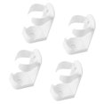 thumbnail image 3 of 4 Pcs Wall Mounted Clothes Hanger Toothbrush Holder Toothbrush Toothpaste Holder Wall Toothbrush Storage Rack, 3 of 3