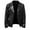 Black, variant on Floleo Men Coat Clearance Summer Fall Men's Leather Plus Fleece Jacket, Motorcycle Jacket, Warm Leather Jacket