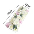thumbnail image 4 of kurtrusly Porte Arquée Fleur Rangée Panneau de Fleurs Réalistes pour T Station Fête Cérémonie Blanc Rose Style 1, 4 of 9