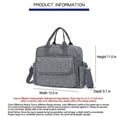 thumbnail image 4 of Diaper bag tote, baby travel bag, multi-functional diaper bag with 3 insulated pockets, wet and dry compartments, large capacity, crossbody travel maternity bag, lightweight shoulder bag (gray), 4 of 6