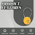 thumbnail image 3 of MELIVO Bike Lock,5.31" Cable Lock,Cable Bicycle Lock Bike Lock Cable,Yellow, 3 of 6