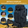 thumbnail image 6 of TEAFIRST 80L Camping Backpack, Hiking Daypack, Large Capacity, Waterproof for Travel Camping Black, 6 of 7