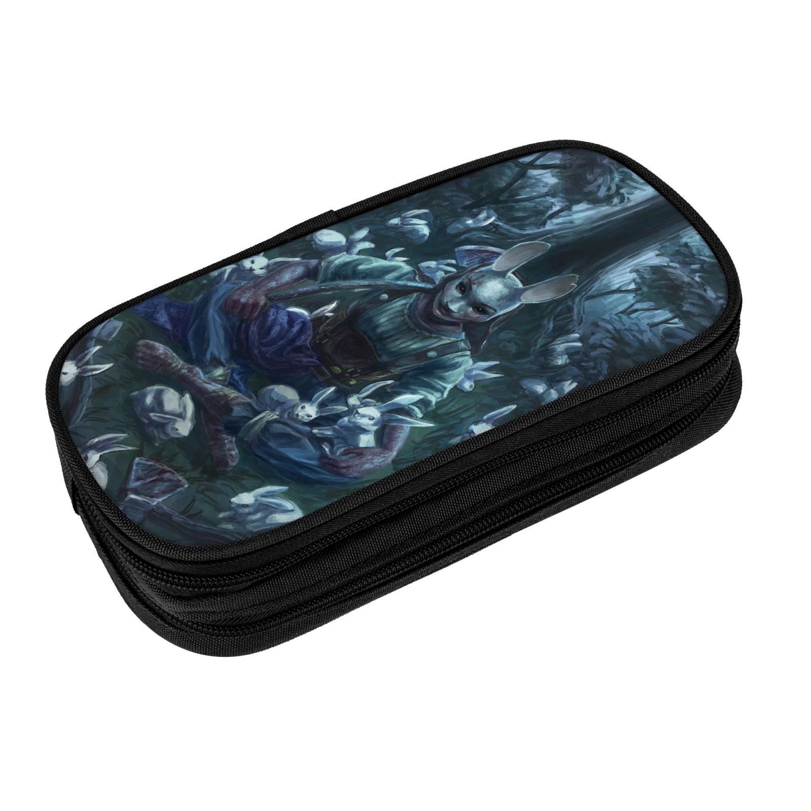 Dead By Daylight Dbd Pencil Case Large Capacity Pencil Pouch Pen Bag Office Stationery Organizer Travel Makeup Bag Black