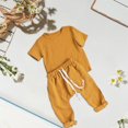 thumbnail image 2 of Sngxgn Baby Boy Clothes Print Tops + Pants Sweatsuit Outfits(Yellow,0-3M), 2 of 9