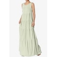thumbnail image 3 of TheMogan Women's S~3X Sleeveless Scoop Neck Tiered Jersey Relaxed Fit Long Maxi Dress, 3 of 6