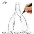 thumbnail image 2 of RAGUPEL YEESAM Podiatrist Toenail Clippers, Professional Thick & Ingrown Toe Nail Clippers for Elderly & Seniors, Red, 2 of 5