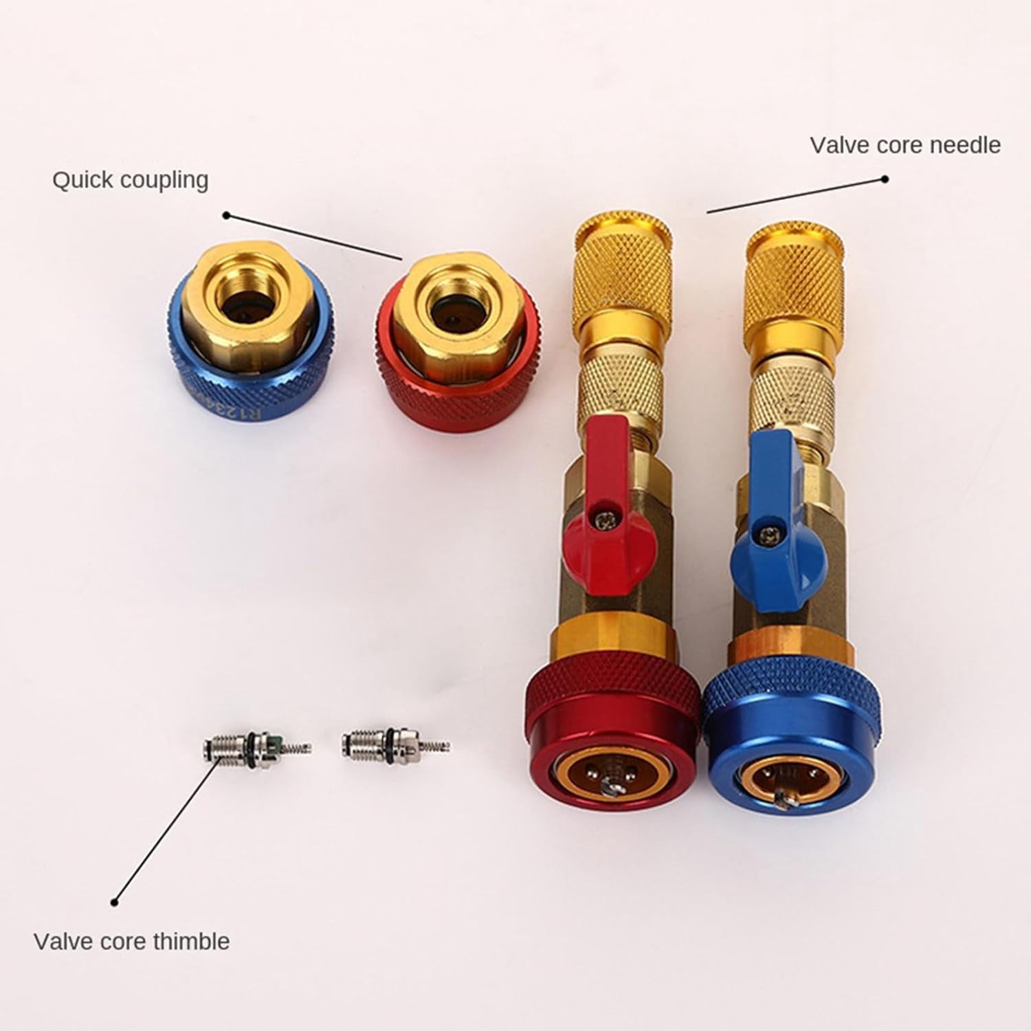Valve Stem Remover - Non-Slip Quick Repair Puller | AC Valve Core Removal Tool - for HVAC Tire AC Air Bike Refrigeration Conditioning Tank