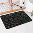 thumbnail image 4 of Math Equations Mathematical Shapes Black Pattern Bathroom Rugs Mat,Non Slip Microfiber Bathroom Rug,Rubber Backing,Soft Bathroom Mats for Bathroom Floor,Tub and Shower,17x27in(43x68cm), 4 of 5