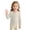 01-Beige, variant on Annhoo Toddler Girls Jean Jacket Long Sleeve Lapel Button down Coats Kids Classic Denim Jacket with Multi Pockets