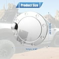thumbnail image 4 of Fuel Tank Cover Door Fuel Tank Cover Replacement Accessories for Ford F-150 2015-2020 Silver Tone, 4 of 7