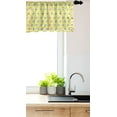 thumbnail image 3 of Ambesonne Pink Polka Dots Valance Pack of 2, Repeating Blots, 54"X18", Yellow Multicolor, 3 of 4