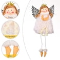 thumbnail image 3 of Adornos navideños con forma de ángel para colgar en el árbol, manualidades navideñas, decoraciones de elfos, 3 of 5