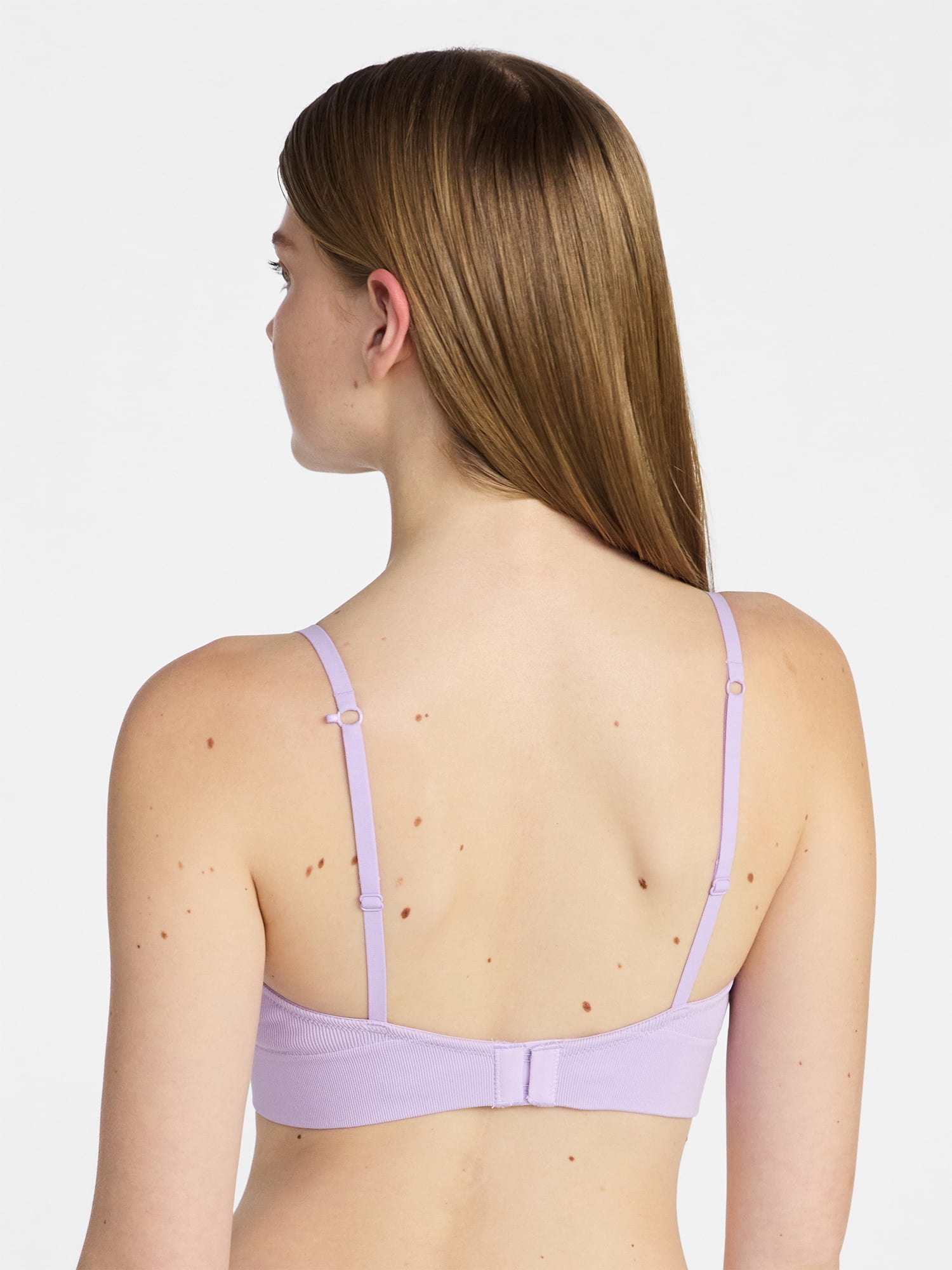 No Boundaries Seamless Wirefree Bra with Lace, Sizes XS-XXXL