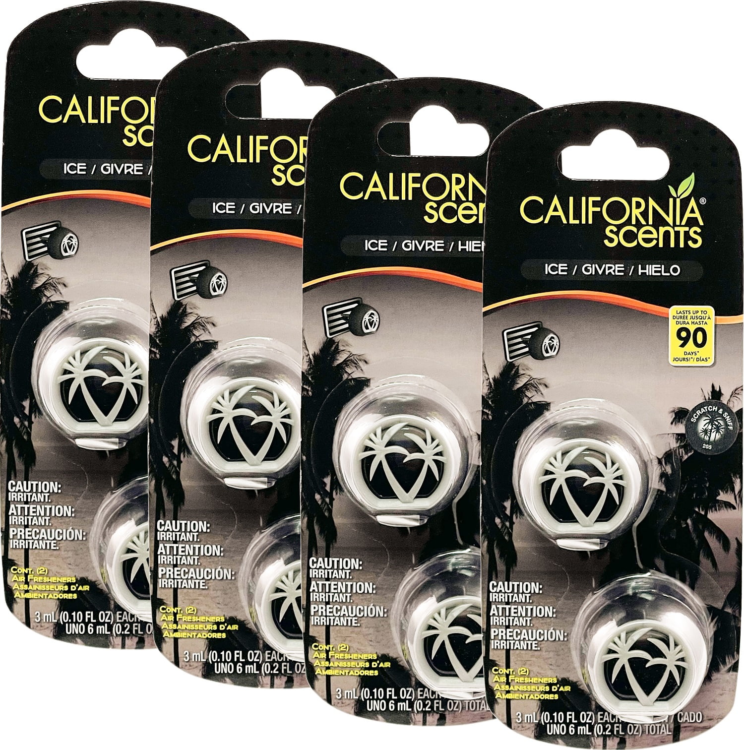 CALIFORNIA SCENTS Assorted Car Air Fresheners in Can (Pack Of 12