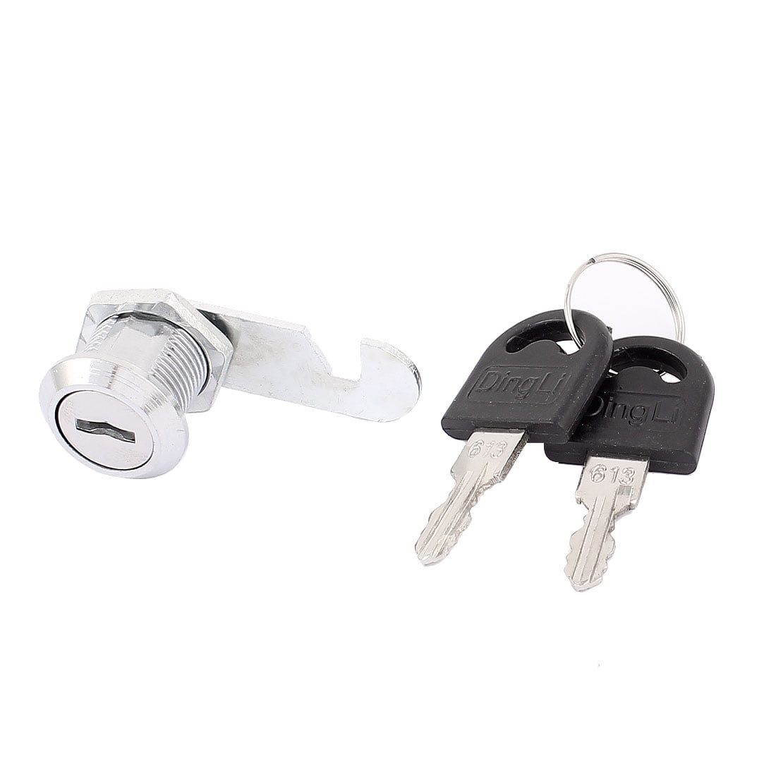 Cupboard Mailbox Desk Drawer Cam Lock Locker Silver Tone