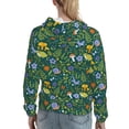 thumbnail image 7 of Lsque Forest Flora And Fauna Pattern Casual Women's Hoodie,Hooded Sweatshirt with Kangaroo Pocket,Pullover Hoodie with Eye-catching Drawstrings-X-Large, 7 of 7