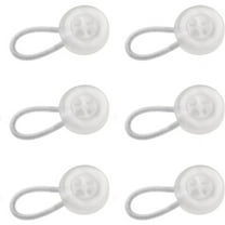 Monebena Clear Plastic Collar Extenders Stretch Neck Extender for 1/2 Size Expansion of Men Dress Shirts, 6 Pack, 3/8"