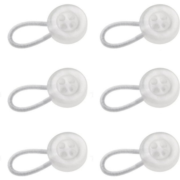 TRIANU Clear Plastic Collar Extenders Stretch Neck Extender for 1/2 Size  Expansion of Men Dress Shirts, 6 Pack, 3/8