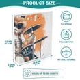 thumbnail image 5 of Cat Sunglasses and Rack Drum 3 Ring Binders 1.5 inch Hardcover File Folders with Interior Pockets A4 Size Organizer for School Office Hospital Set of 2, 5 of 8