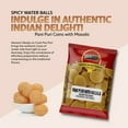 thumbnail image 3 of HEMANI Pani Puri Coins I Comes with Masala I Microwaveable I Ready to Cook Poori - 200g (7.1 oz) - All Natural I Vegan I Non-GMO - Indian Origin, 3 of 11