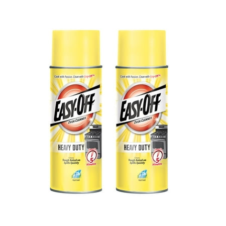(2 Pack) Easy-Off Heavy Duty Oven Cleaner, Regular Scent 14.5oz (Best Industrial Strength Oven Cleaner)