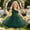 hwj# Green569, variant on Venzia Kids Girls Party Dress Sleeveless Solid Color Off Shoulder Ruffles Spaghetti Strap Ribbed Patchwork Mesh Pleated 3D Butterflies High Waist Dresses Flowy Birthday Wedding Gowns,Green,4-5 Years