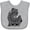 AC-Heather Grey, variant on Inktastic Michigan Silhouette Mandala Boys or Girls Baby Bib