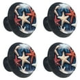 thumbnail image 2 of 4 Pcs Starfish Knobs for Kitchen Cabinet Cupboard Dresser Bookcase Drawer Pulls Handles Round Home Decor, 2 of 8