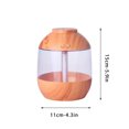 thumbnail image 3 of SMihono Mini Diffuseur d'Huile Aromatique pour Humidificateur Humidifiers for Bedroom, Multiples Options d'Éclairage, Grain de Bois, Humidificateur de Grain de Bois, Grand Réservoir d'Eau, 750 Ml après Dégagement, 3 of 7