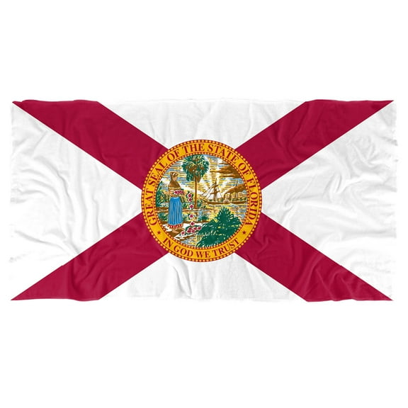 Florida Flag Beach Towel, 30"x60" Beach Towel