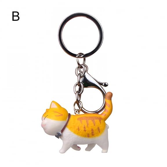 DESIGNICE Key Ring Cute Cartoon Cat Keychain Handbag Pendant Key Car Gift