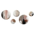thumbnail image 2 of Designart "Captivating Circle in Rose Gold I" Modern Shapes Transitional Metal Wall Art Set of 5 Piece, 2 of 5