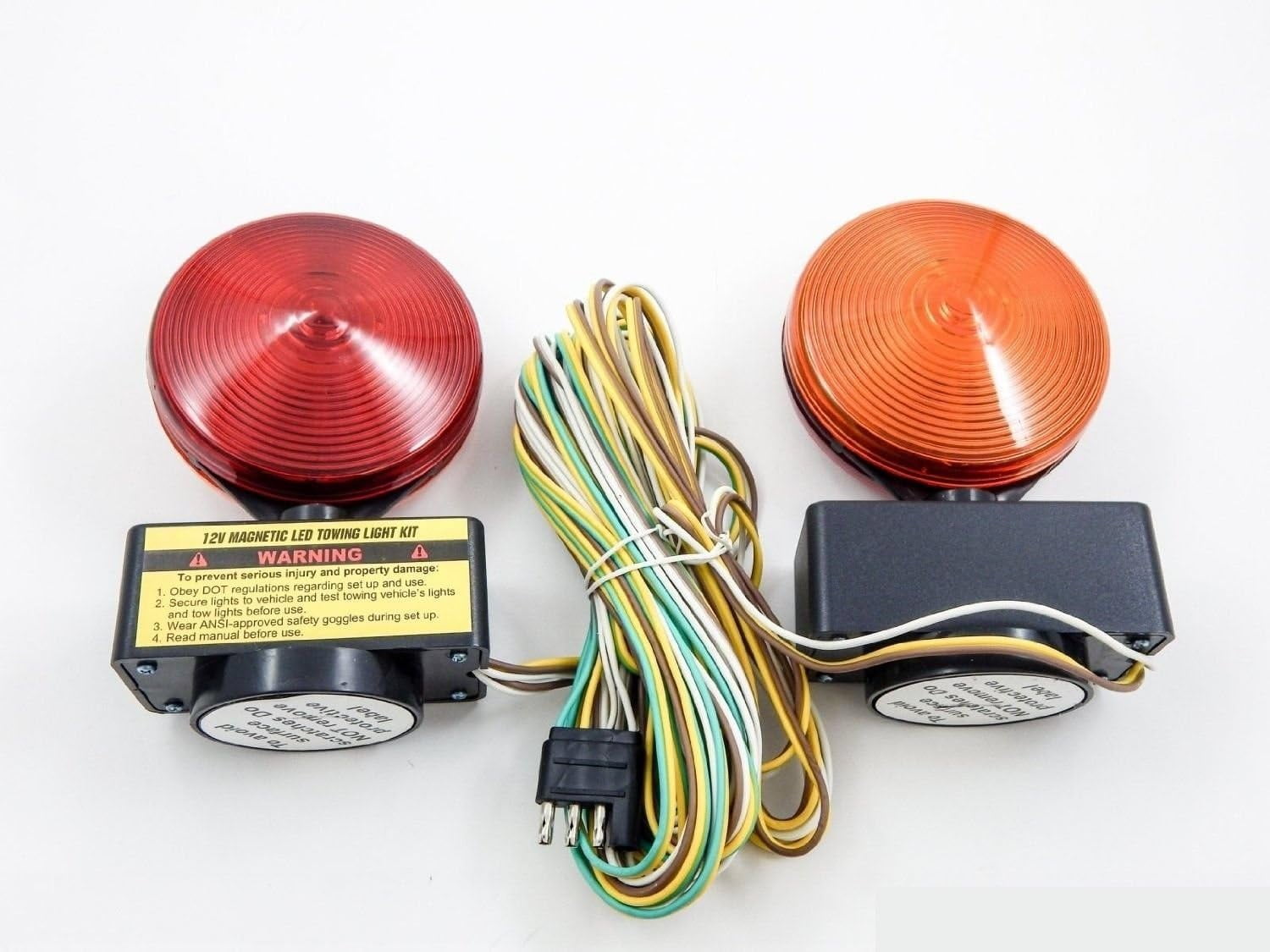 Magnetic-Mount LED Tail Towing Light Kit W/ 20 Ft Wiring - View #8